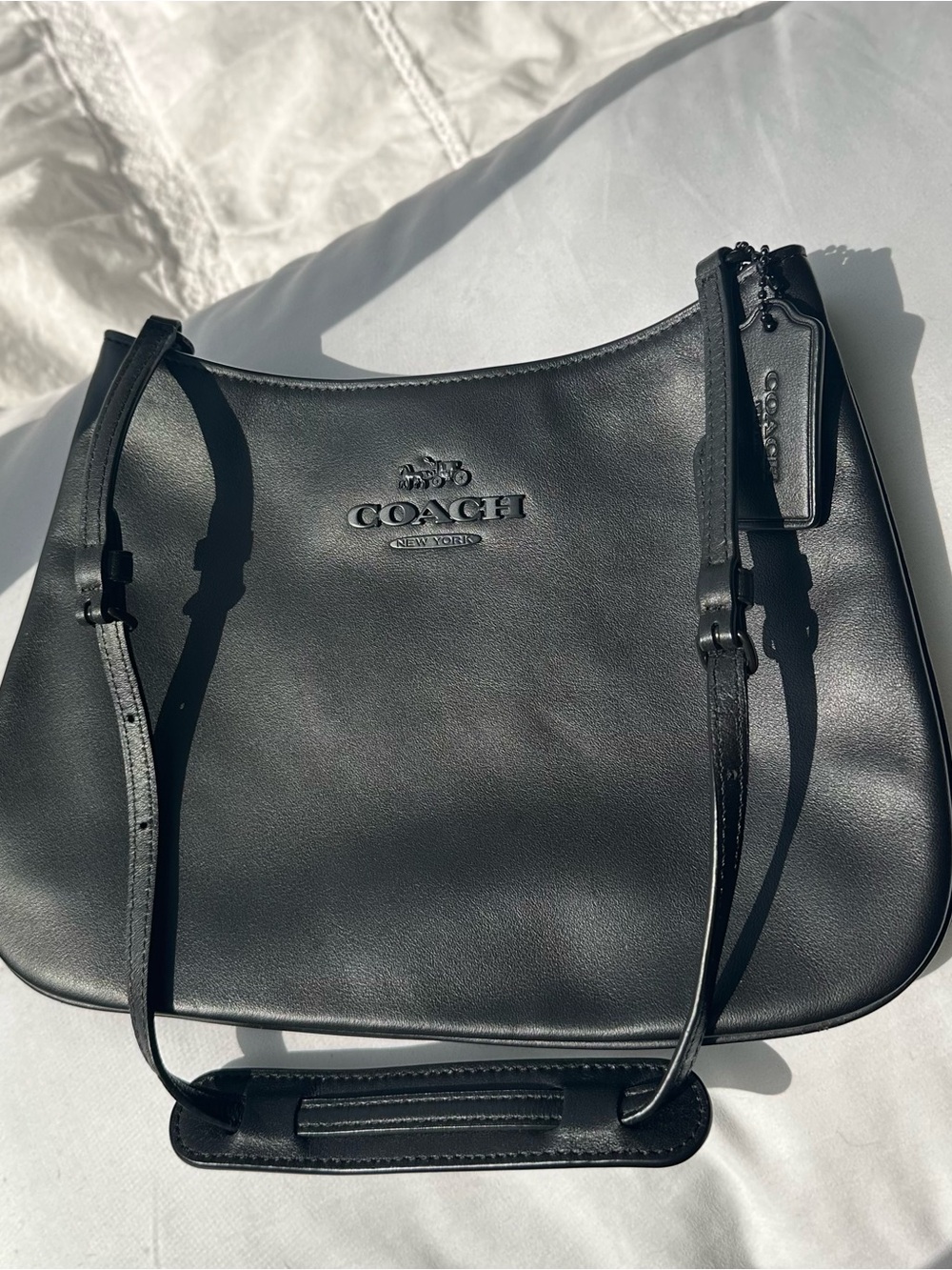 Coach Black Leather Penelope Shoulder Bag